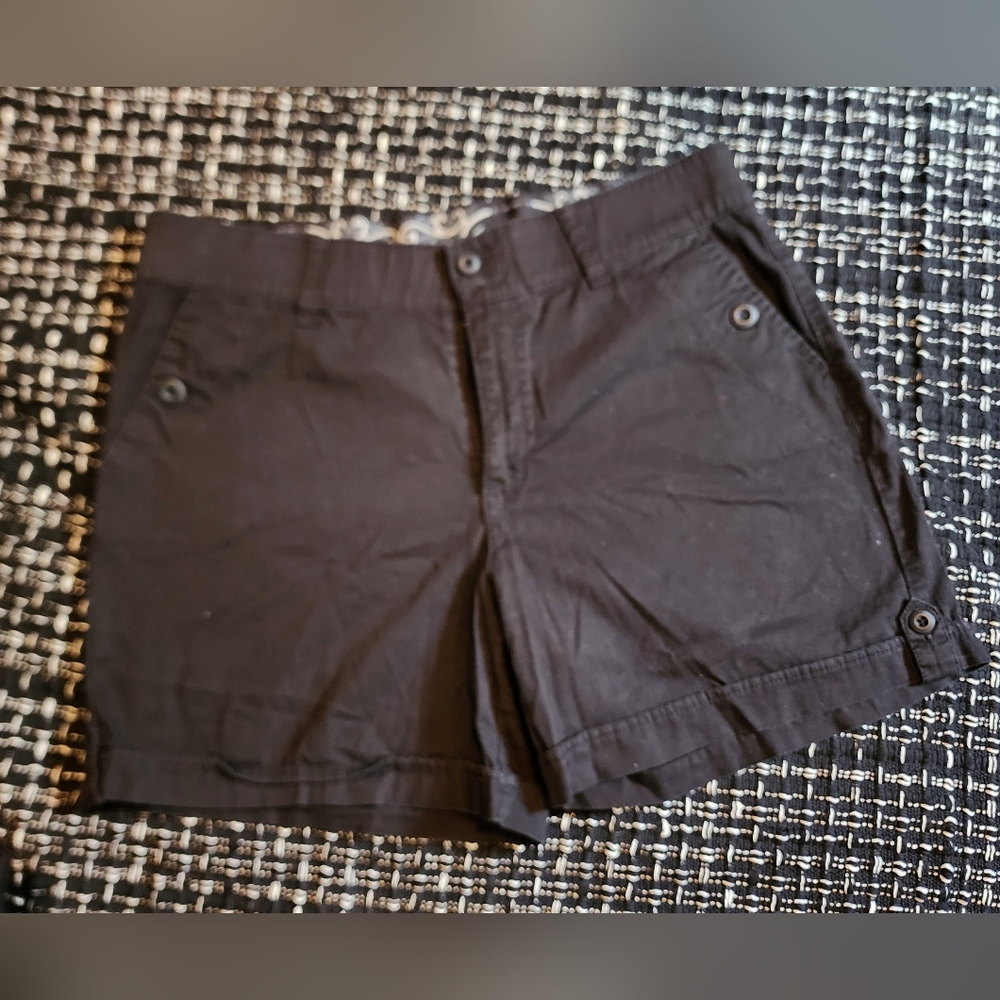 Gloria Vanderbilt Black Shorts Missy Size 10